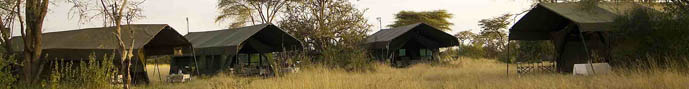 a picture of the mobile tented camp of Naipenda Safaris