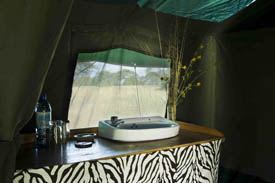 Your tent even has a sink